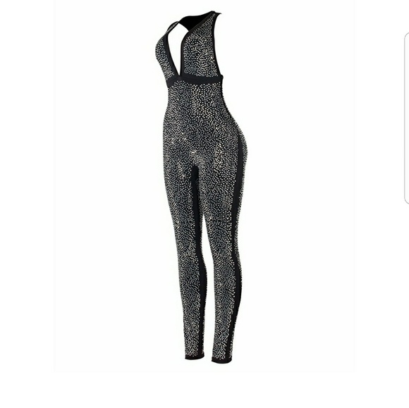 Rhinestone Jumpsuit - Picture 3 of 8